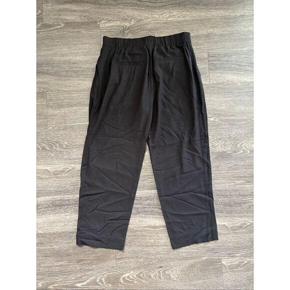 Vince Black Cropped Wide Leg High Waist Pants Size Medium - Picture 2 of 4